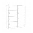 Lockers 8 Doors - bank of 4 x high & 2 x Wide